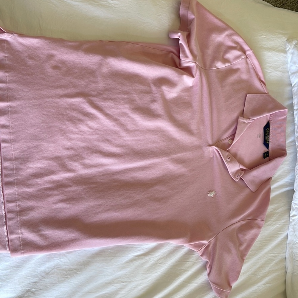 Pink Polo shirt sized L